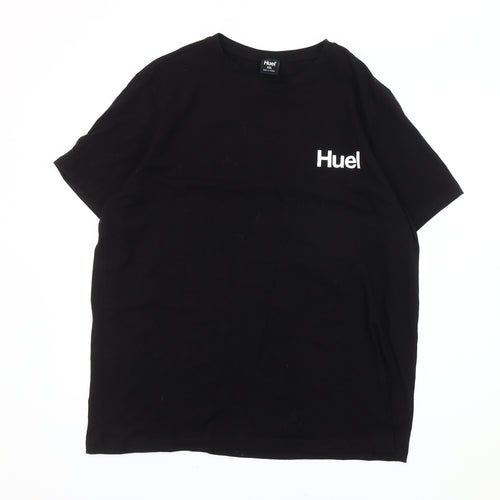Huel Men's Black Cotton Short Sleeve T-Shirt 2XL
