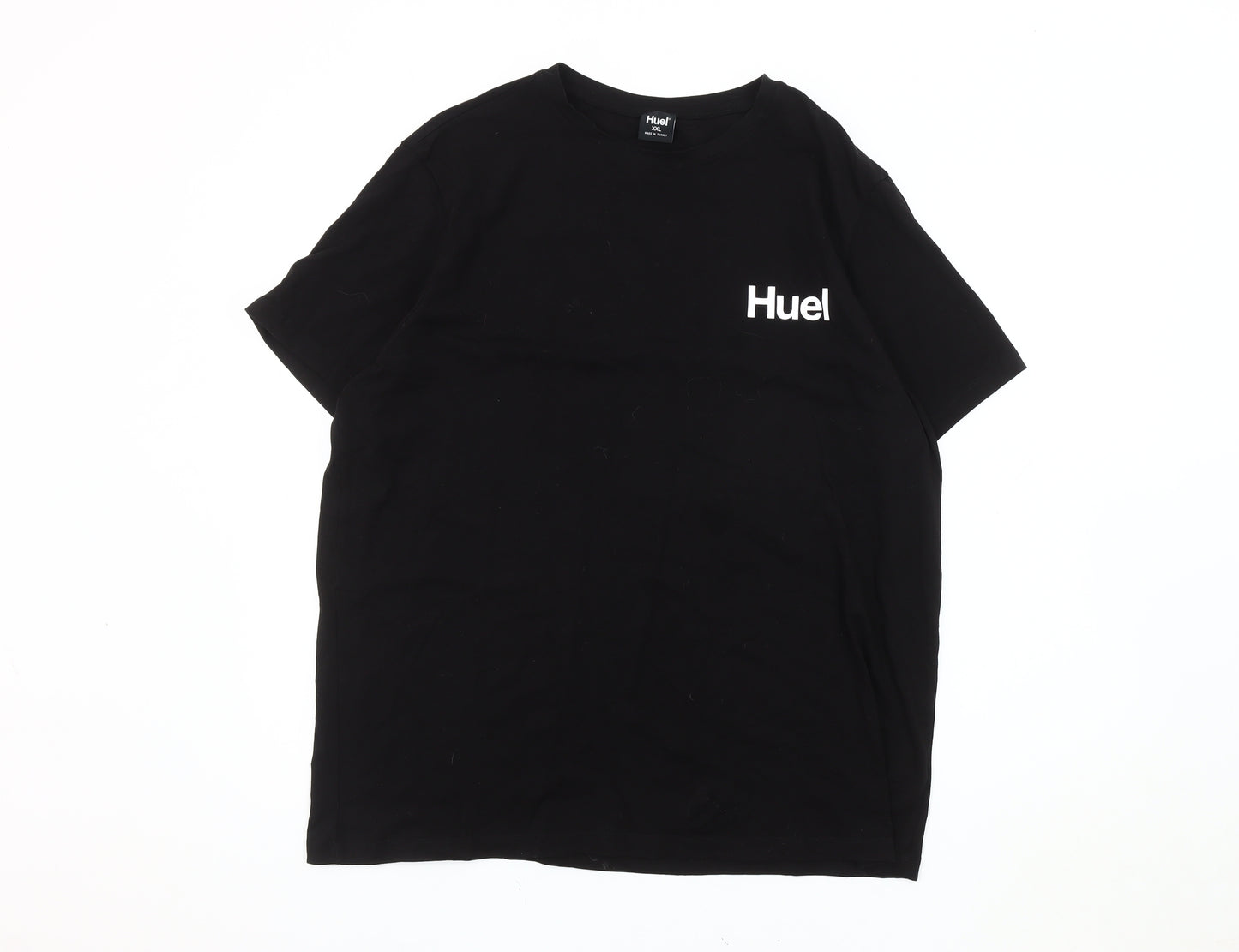 Huel Men's Black Cotton Short Sleeve T-Shirt 2XL