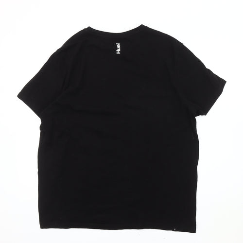 Huel Men's Black Cotton Short Sleeve T-Shirt 2XL