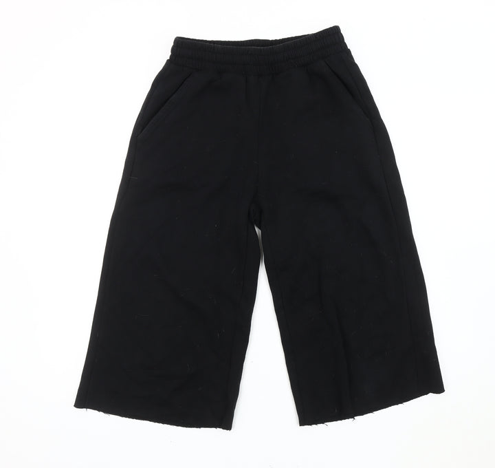 Bershka Women's Black Jogger Trousers Size 8