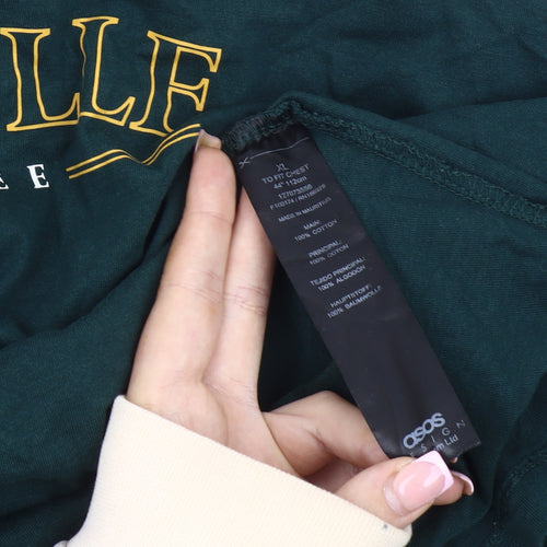 ASOS Design Men's Green XL Nashville Graphic T-Shirt