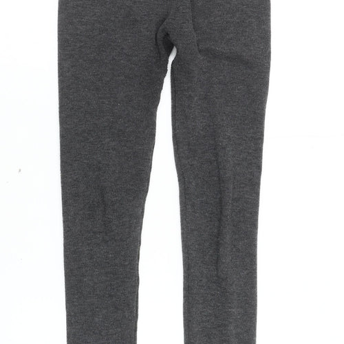 QED London Women's Grey Leggings, M, Elastic Waist