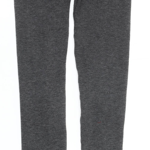 QED London Women's Grey Leggings, M, Elastic Waist