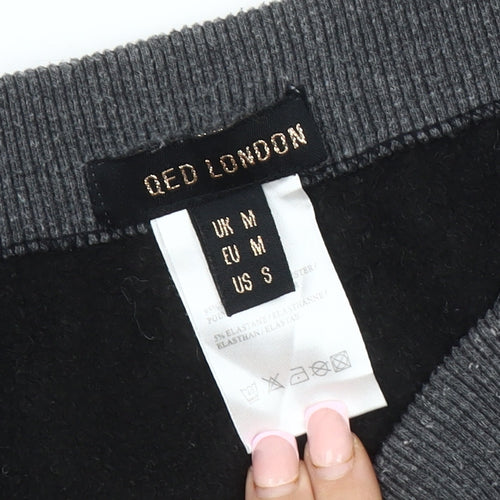 QED London Women's Grey Leggings, M, Elastic Waist