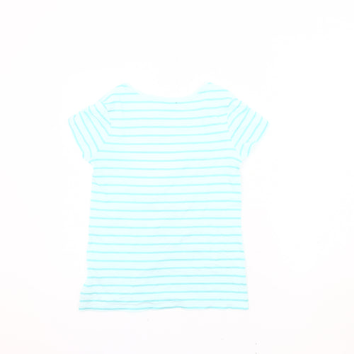 GapKids Girls Blue Striped Sequin T-Shirt, Size 13 Years