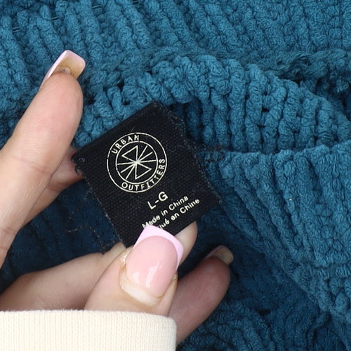 Urban Outfitters Women's Blue Crew Neck Pullover Jumper L