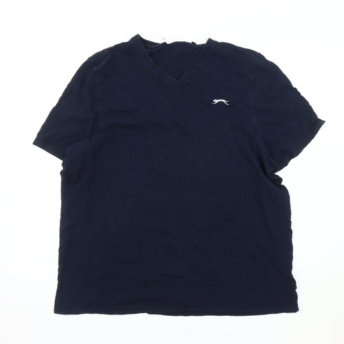 Slazenger Men's Blue 2XL V-Neck T-Shirt