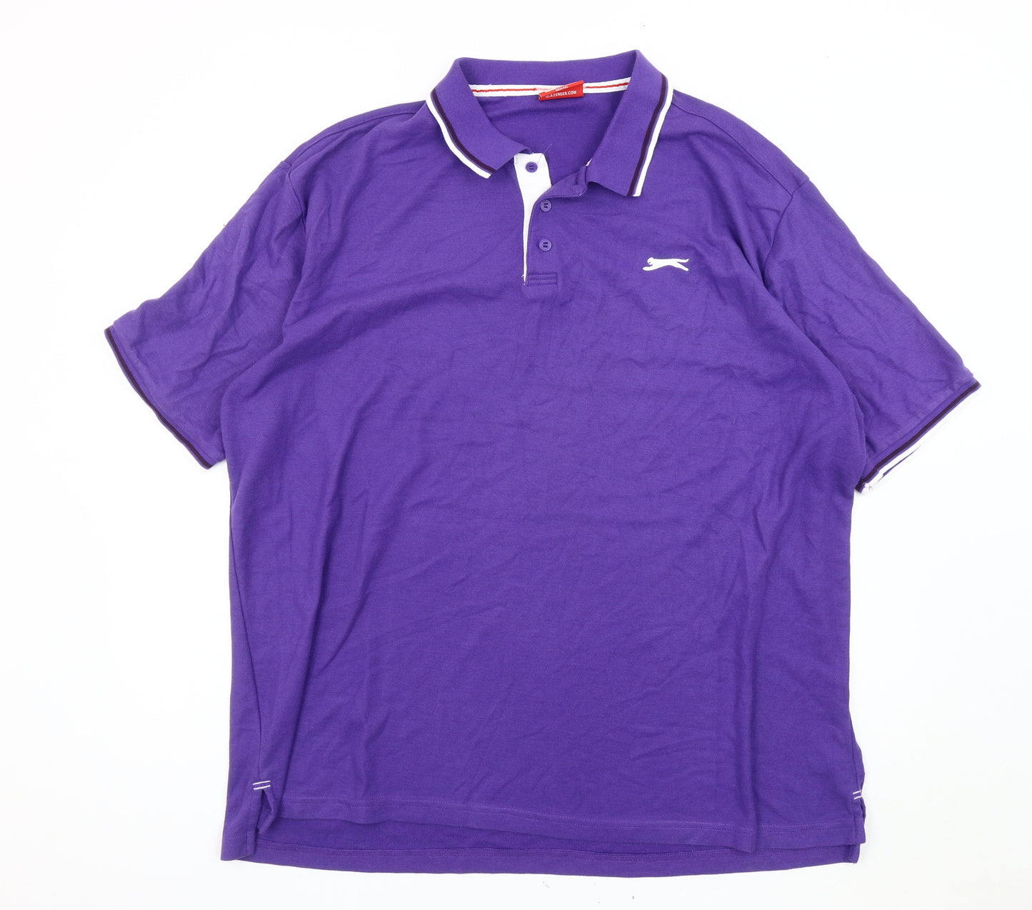 Slazenger Men's 3XL Purple Polo Shirt - Classic Casual Wear