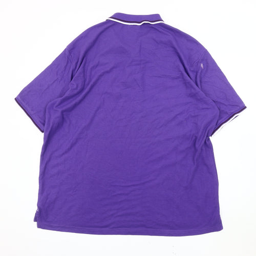 Slazenger Men's 3XL Purple Polo Shirt - Classic Casual Wear
