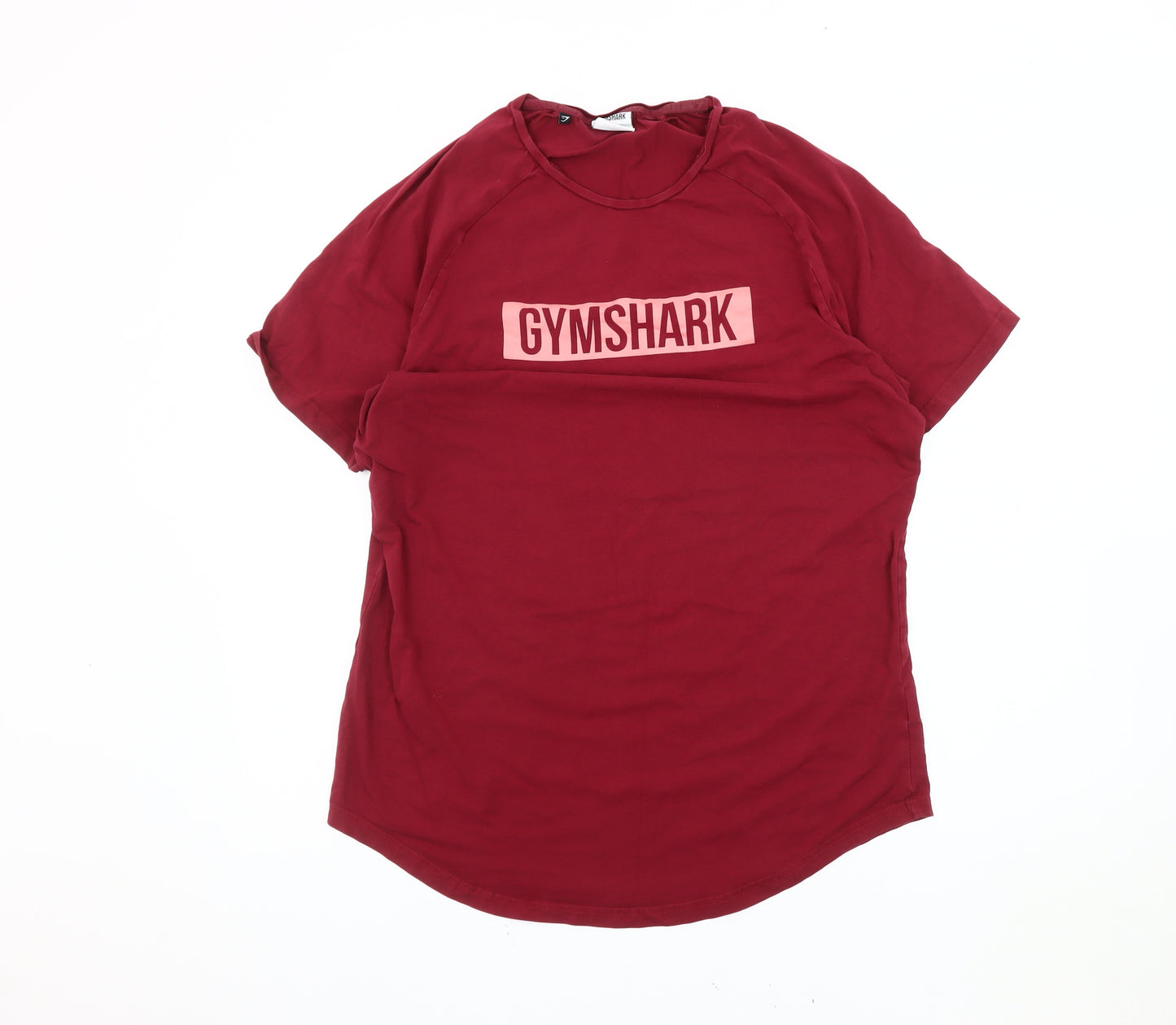 Gymshark Men's Red XL Cotton Crew Neck T-Shirt