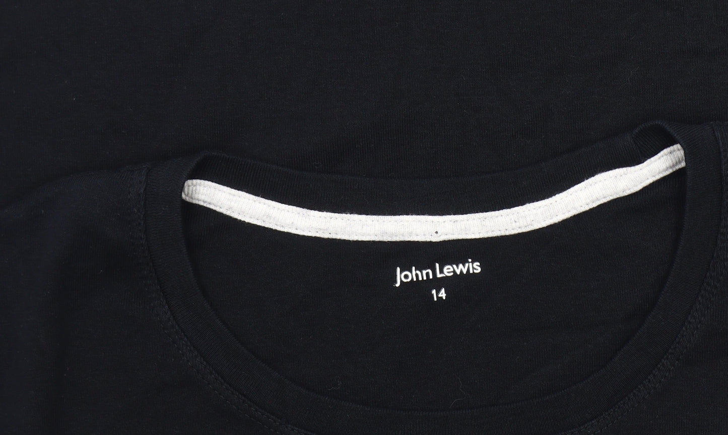 John Lewis Women's Black T-Shirt Size 14