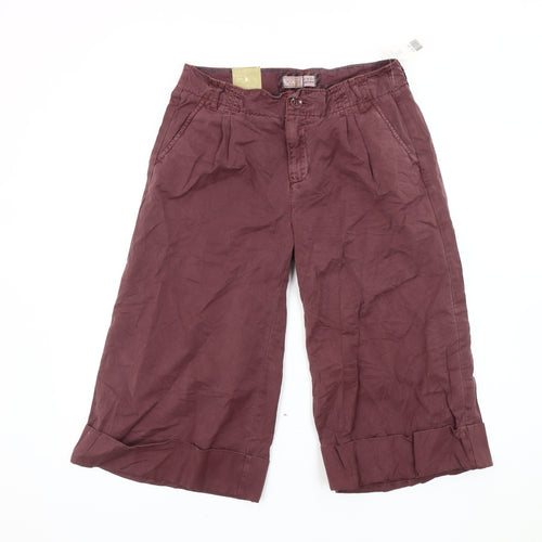 Old Navy Women's Red Wide-Leg Cropped Trousers, Size 6