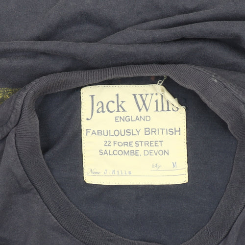 Jack Wills Men's Navy Graphic Print T-Shirt M
