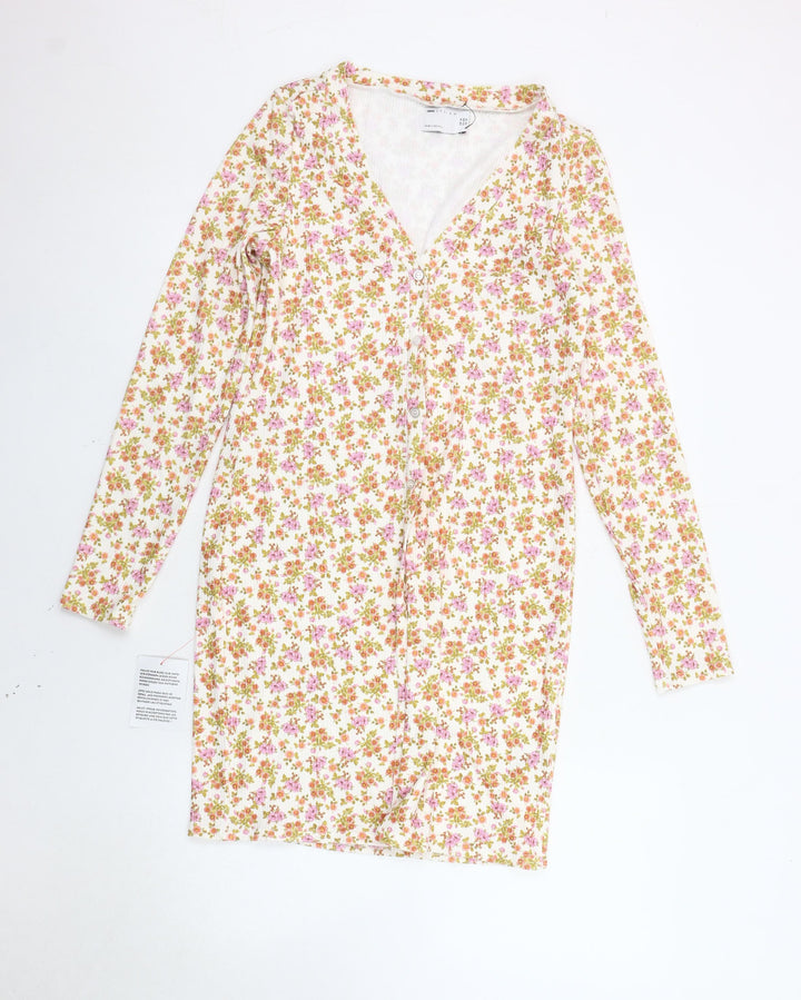 ASOS Women's Multicoloured Floral Shift Dress - Size 14