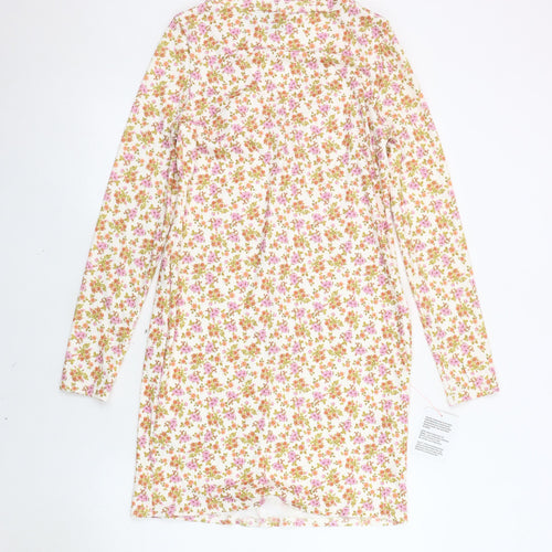 ASOS Women's Multicoloured Floral Shift Dress - Size 14