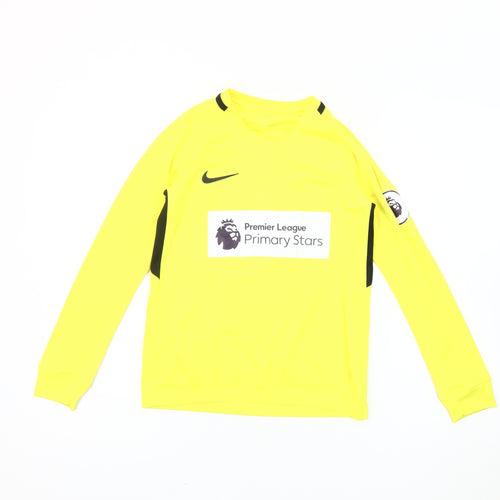 Nike Boys Yellow Football Jersey T-Shirt 10-12 Years