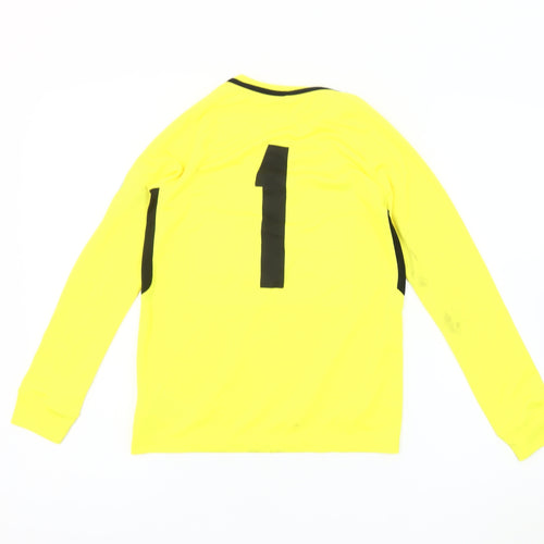 Nike Boys Yellow Football Jersey T-Shirt 10-12 Years