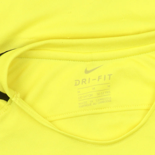 Nike Boys Yellow Football Jersey T-Shirt 10-12 Years