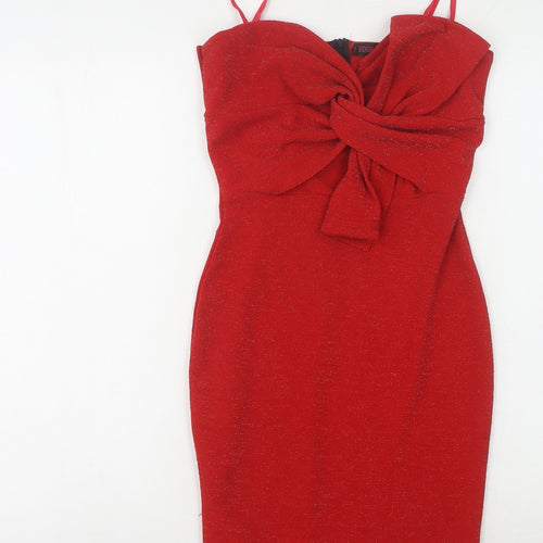 Edge Street Women's Red Bodycon Dress Size 8