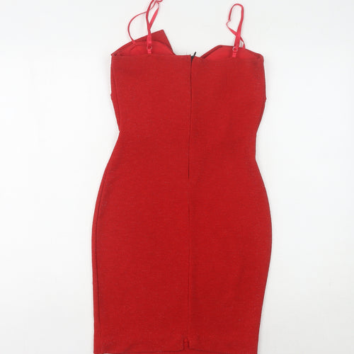 Edge Street Women's Red Bodycon Dress Size 8