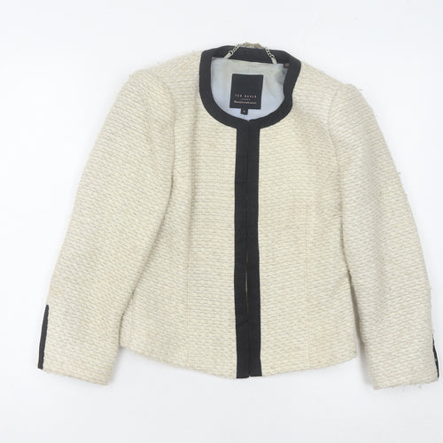 Ted Baker Women's Ivory Blazer, Size S, Lined, Winter