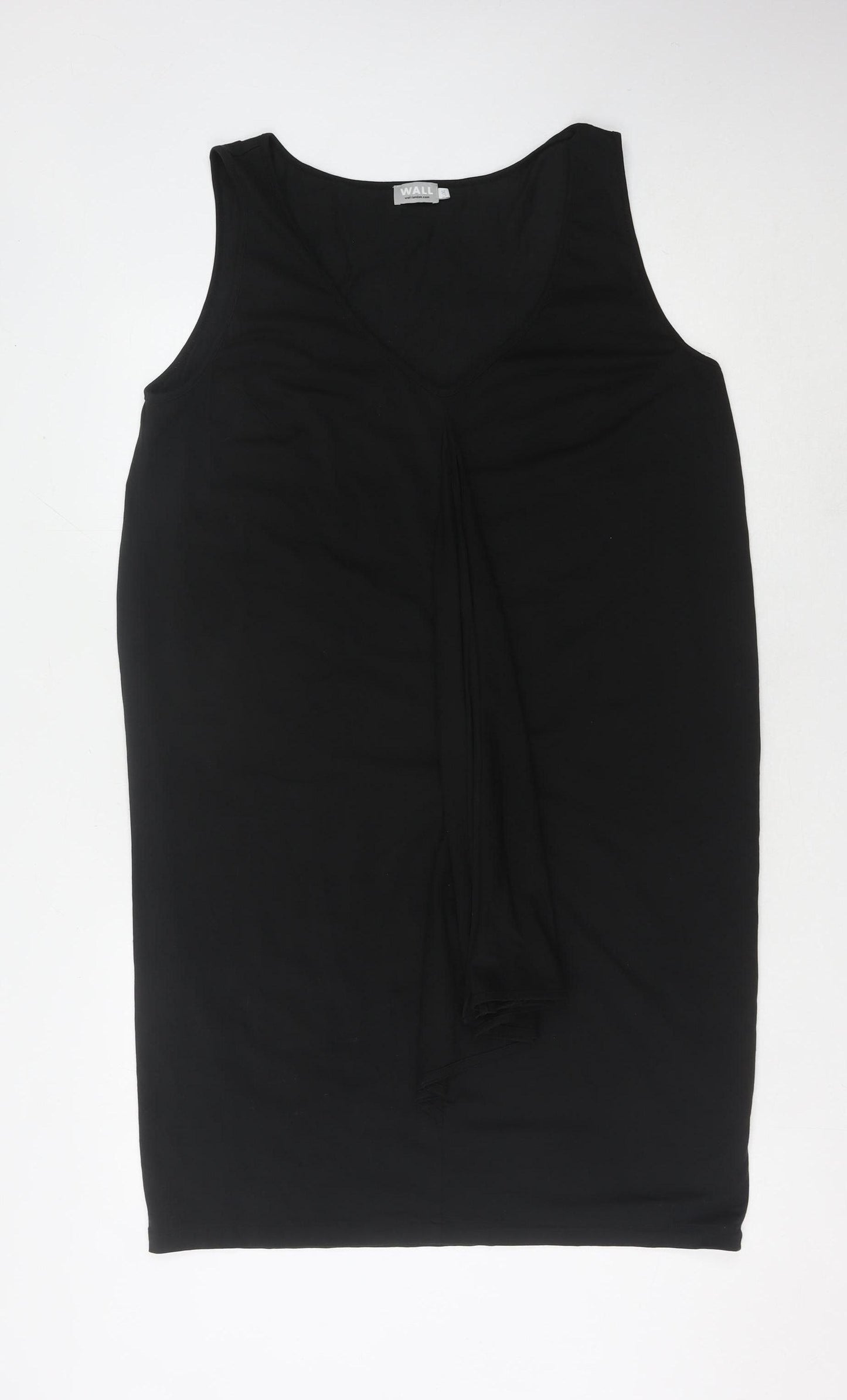 Wall Women's Black Sleeveless V-Neck Dress Size L