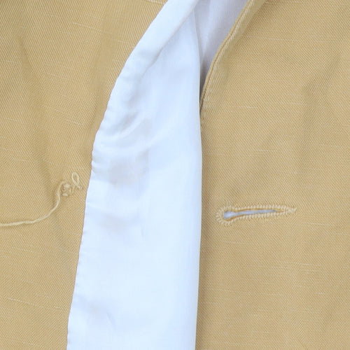 Zara Women's Yellow Blazer, Size 12, Double Breasted