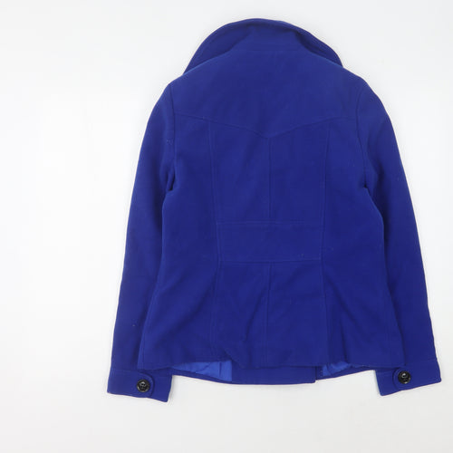 Red Herring Women's Blue Pea Coat - Size Unknown