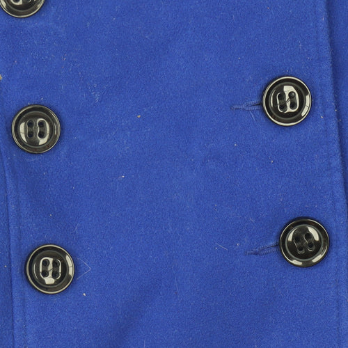 Red Herring Women's Blue Pea Coat - Size Unknown
