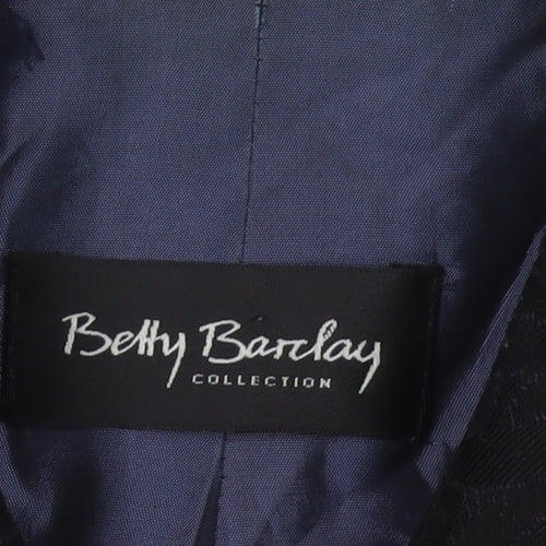 Betty Barclay Women's Black Long Overcoat Size 10