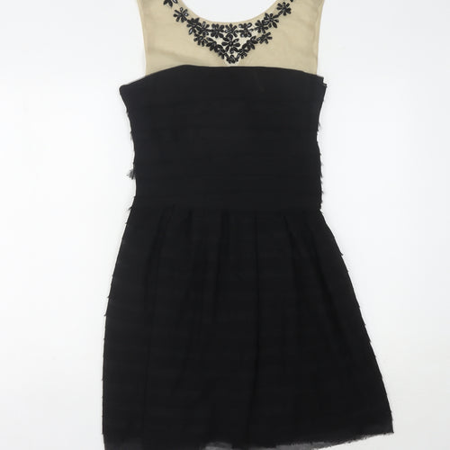 Jolie Moi Women's Black A-Line Dress, Size 10, Party