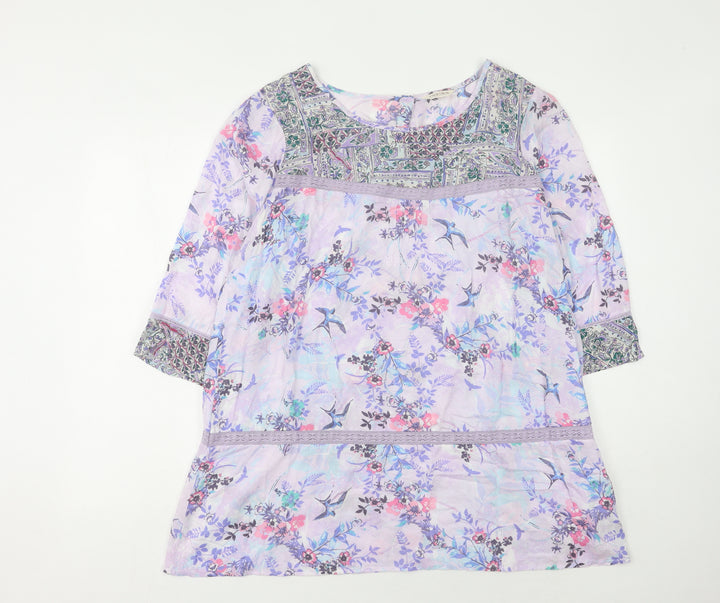 Marks and Spencer Women's Multicoloured Floral Blouse 18