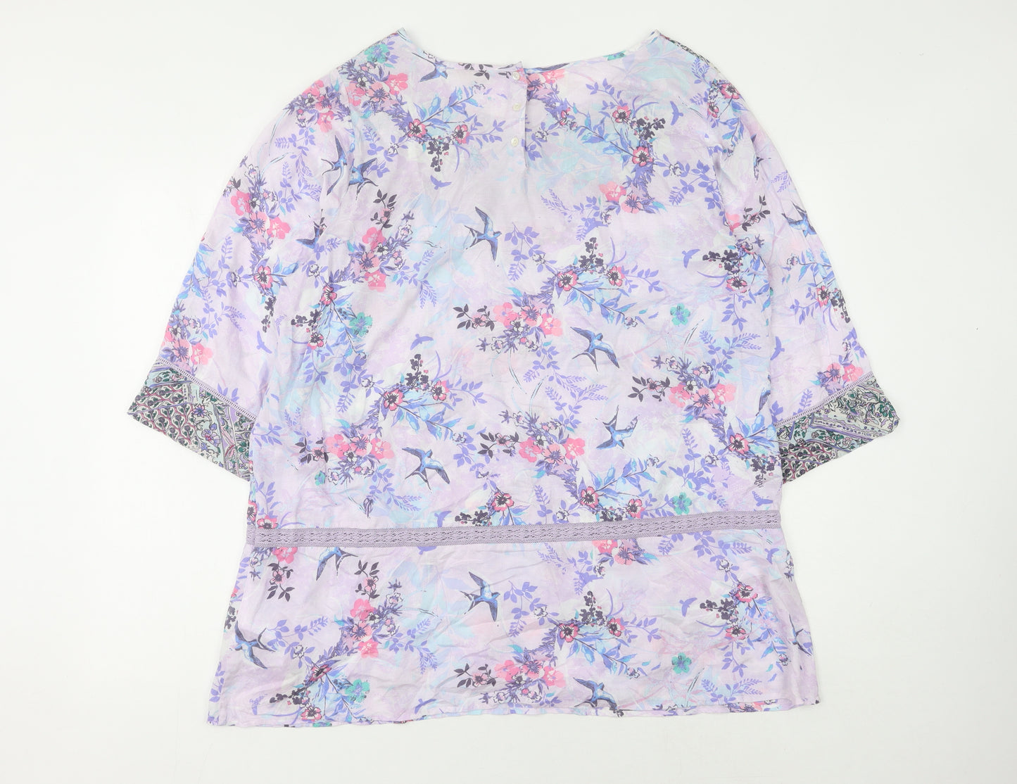 Marks and Spencer Women's Multicoloured Floral Blouse 18