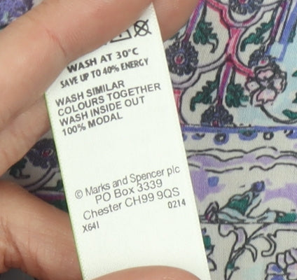 Marks and Spencer Women's Multicoloured Floral Blouse 18