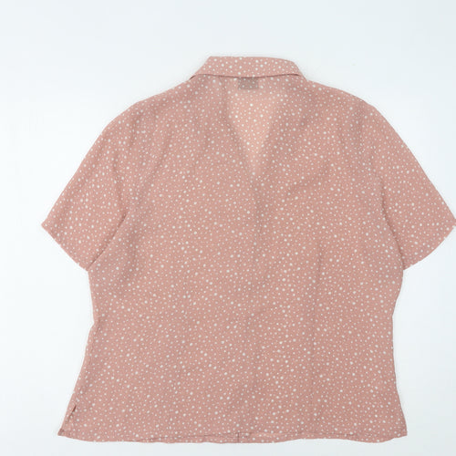 Jumper Women's Pink Polka Dot Blouse Size 16