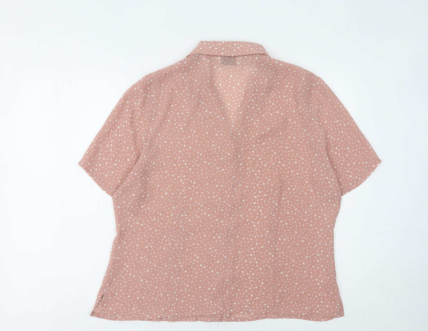 Jumper Women's Pink Polka Dot Blouse Size 16