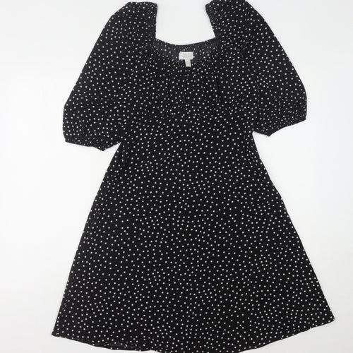 Stella Morgan Women's Black Polka Dot Dress Size 10