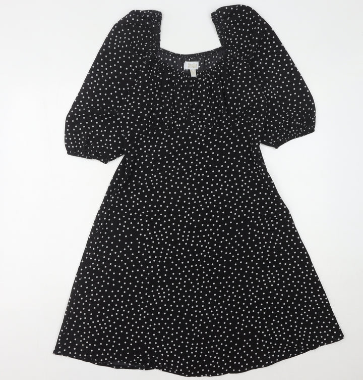 Stella Morgan Women's Black Polka Dot Dress Size 10