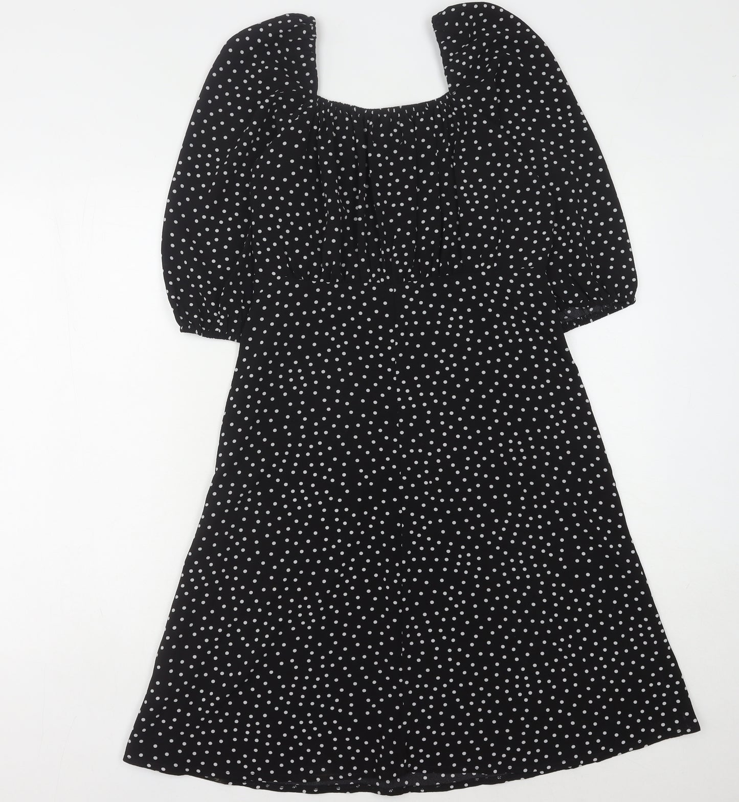 Stella Morgan Women's Black Polka Dot Dress Size 10