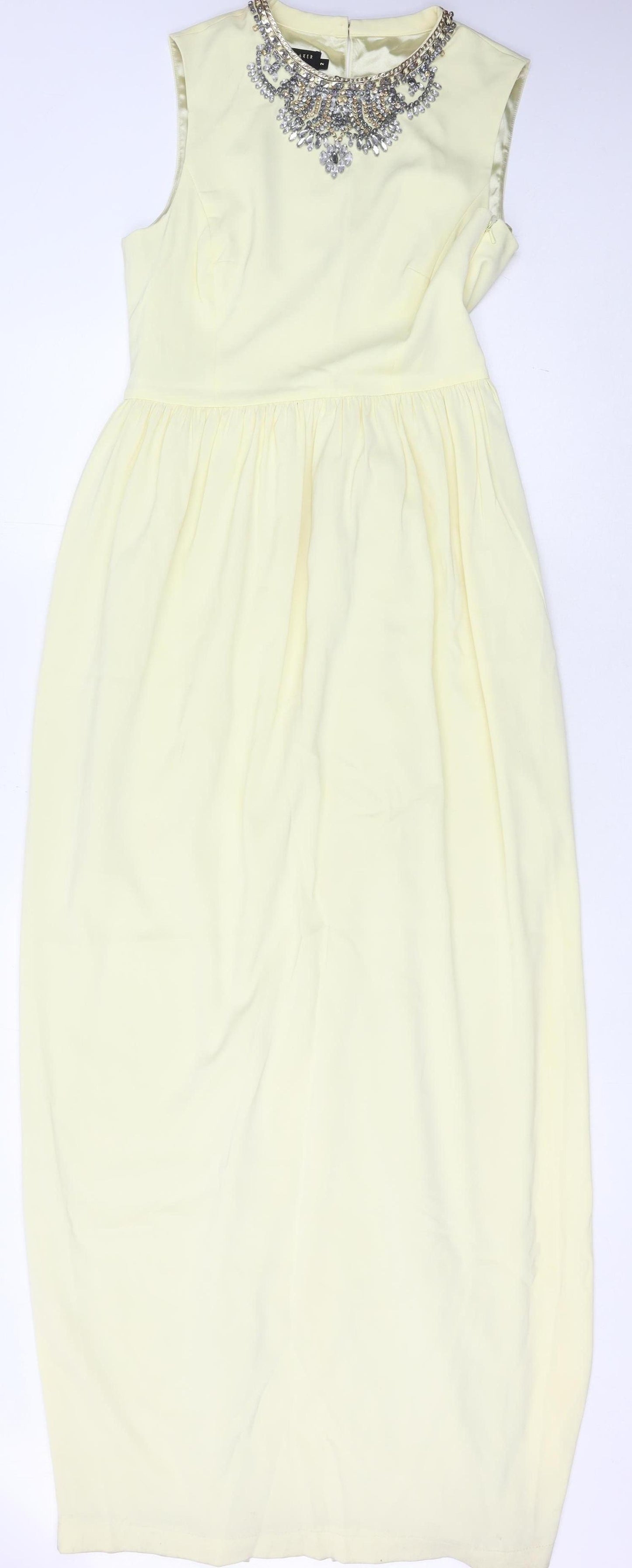 Ted Baker Women Ivory A-Line Dress Size 6
