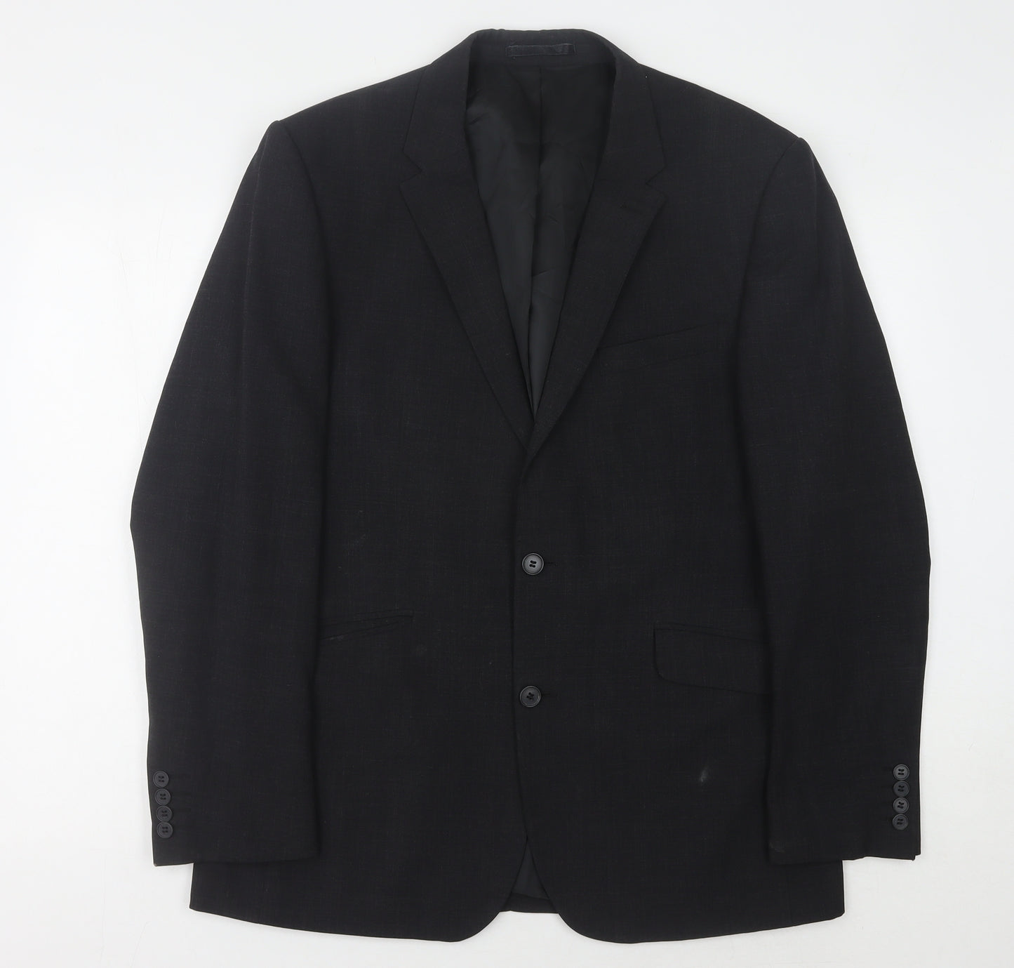 Tom English Men's Black Blazer, Size 42, Regular Fit