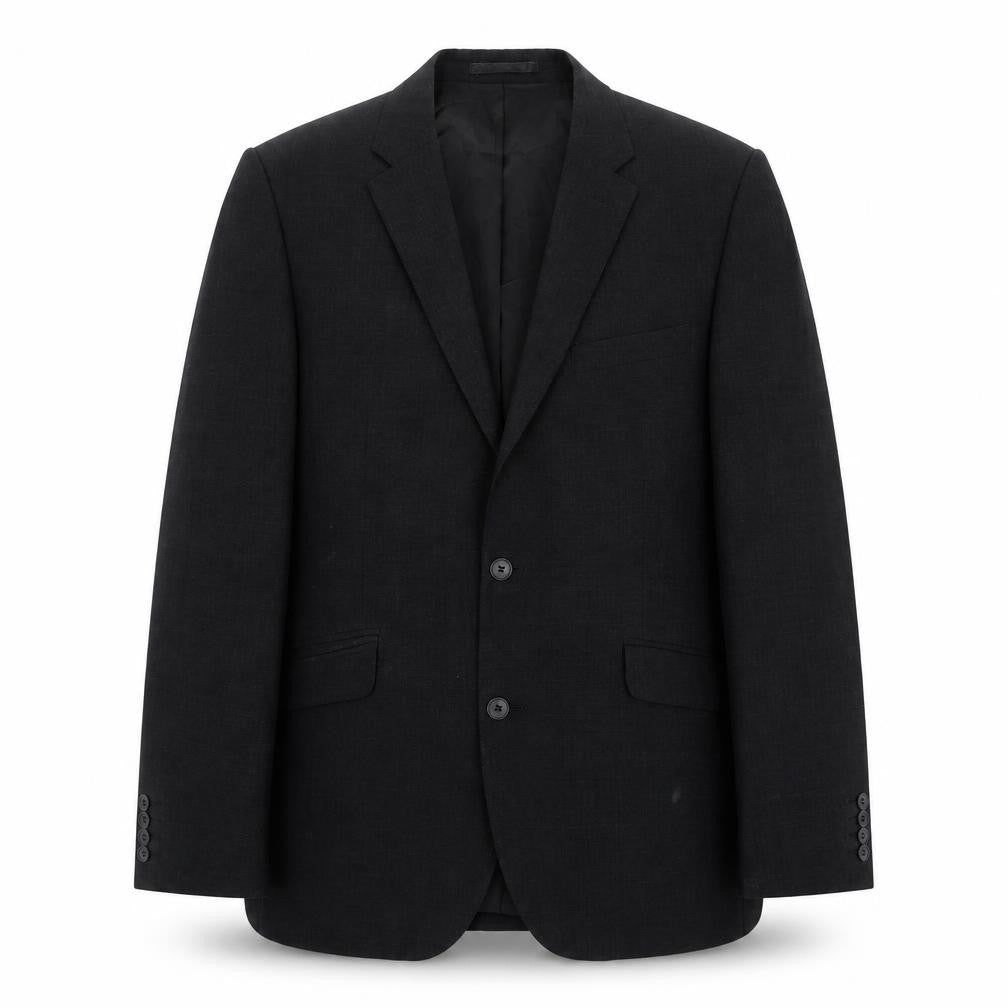Tom English Men's Black Blazer, Size 42, Regular Fit