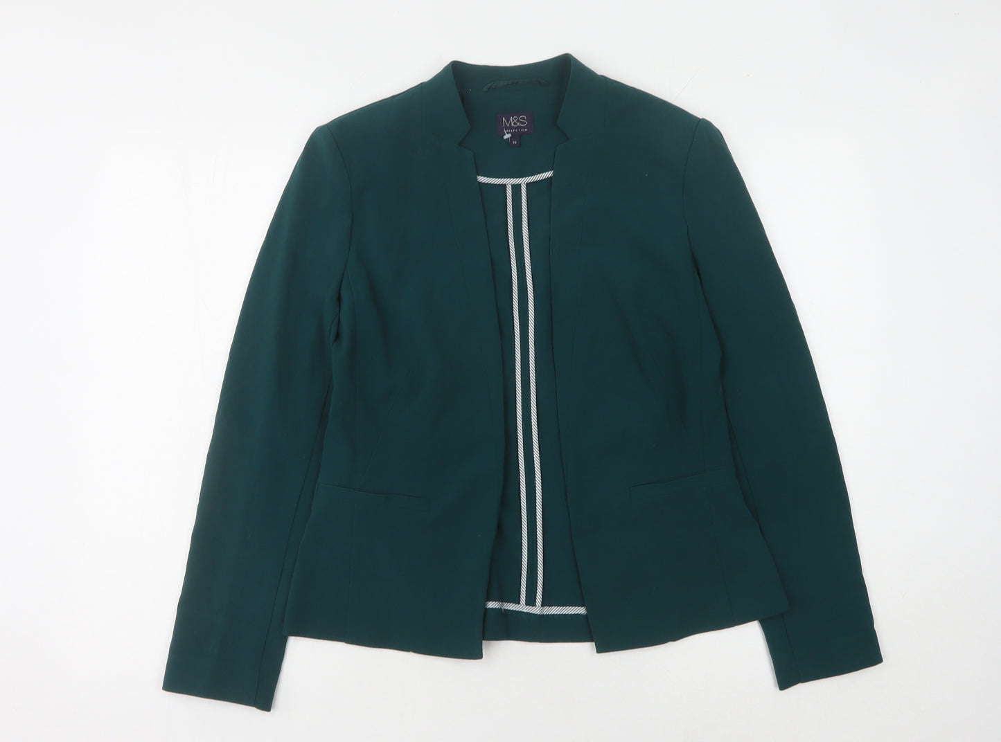 Marks and Spencer Women's Green Blazer Size 10