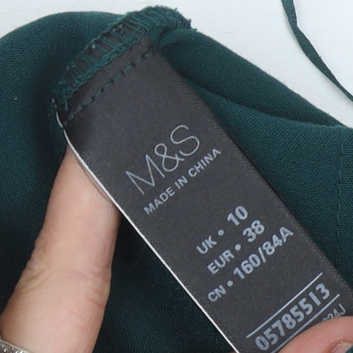 Marks and Spencer Women's Green Blazer Size 10