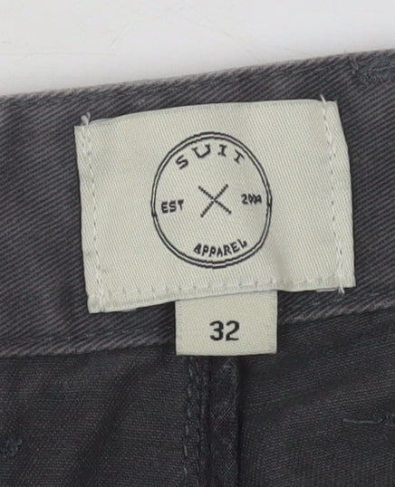 Suit Men's Grey Straight Leg Jeans, Size 32 Waist