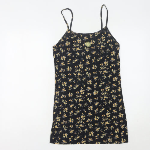 Urban Outfitters Women's Black Floral Slip Dress XL