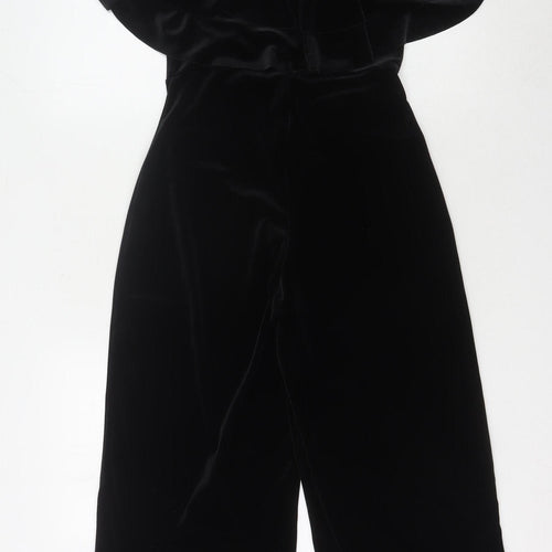 Pins and Needles Women's Black Velvet Jumpsuit XS