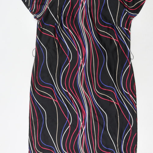 Marks and Spencer Black Multicoloured Dress Size 14