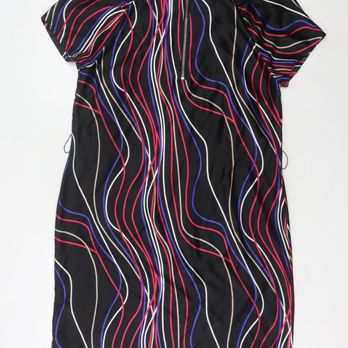 Marks and Spencer Black Multicoloured Dress Size 14