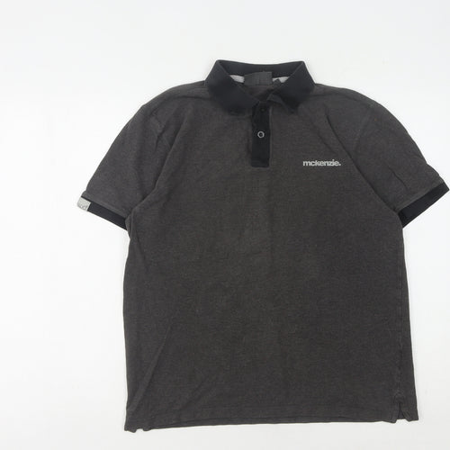 McKenzie Men's Grey Polo Shirt, Size M, Casual